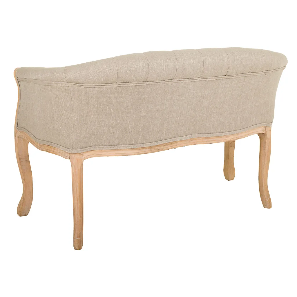 Upholstered wood sofa – cream — Photo 4