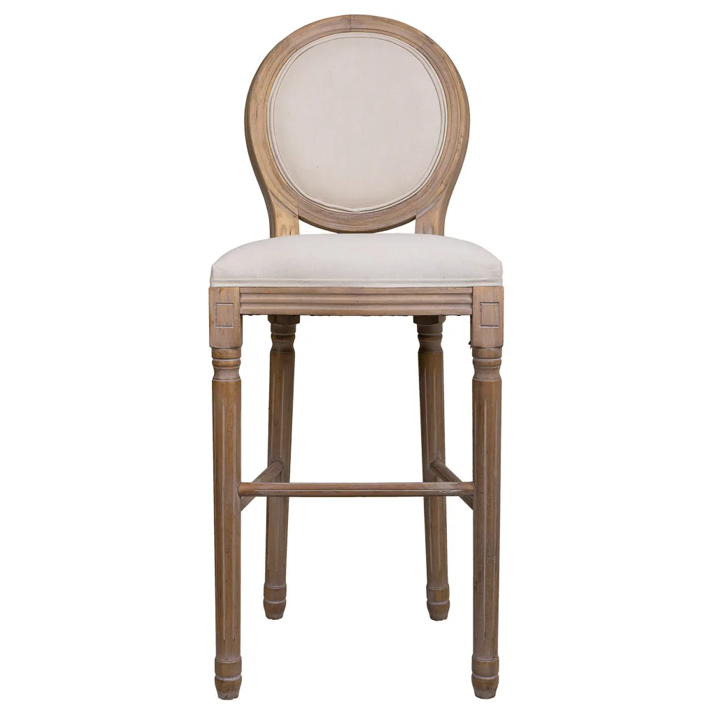 Taburete de madera beige — Foto 2