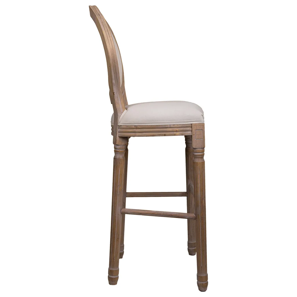 Taburete de madera beige — Foto 3