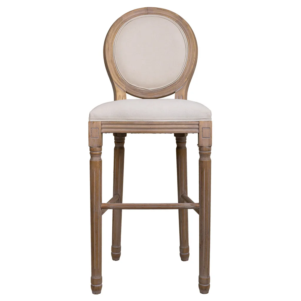 Taburete de madera beige — Foto 4