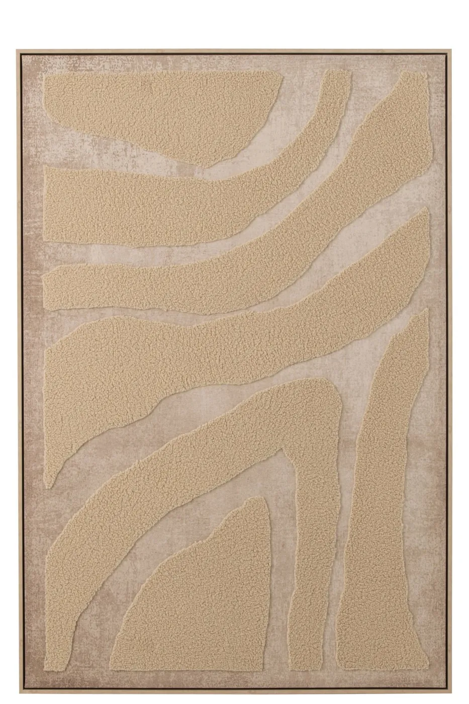 Cuadro de lana beige
