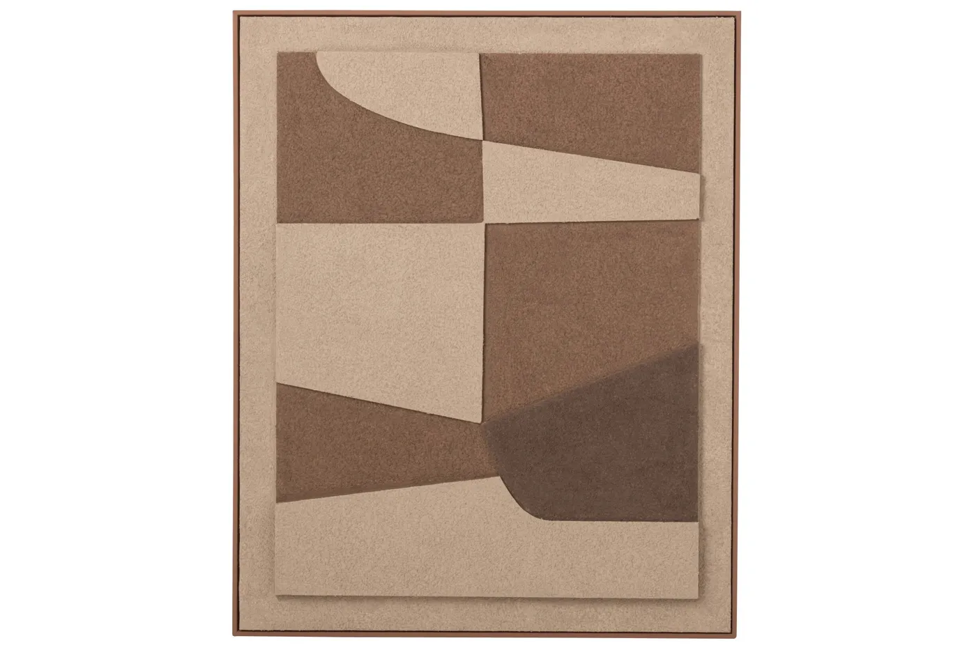 Tableau formes découpées marron