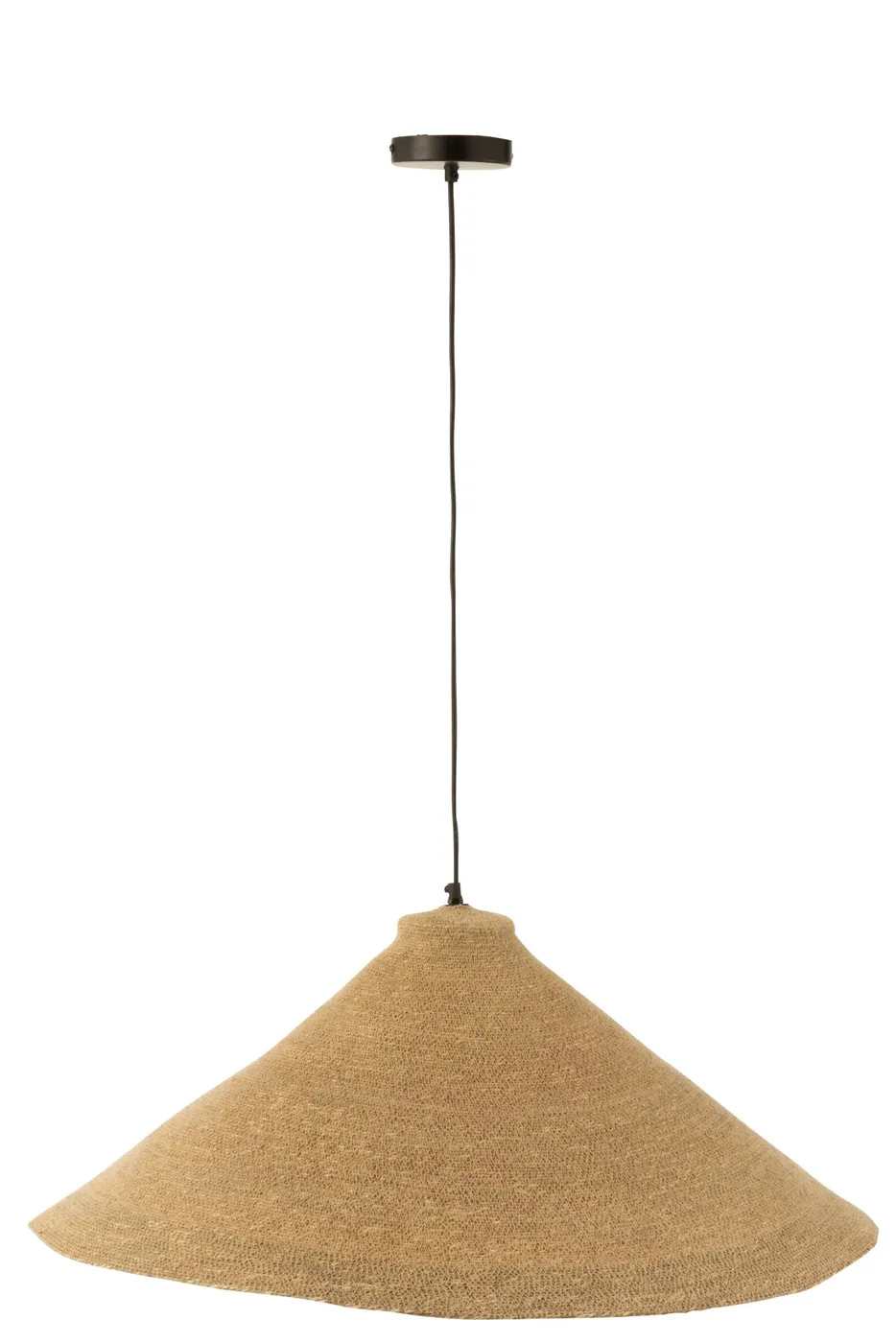 Cone seagrass pendant light