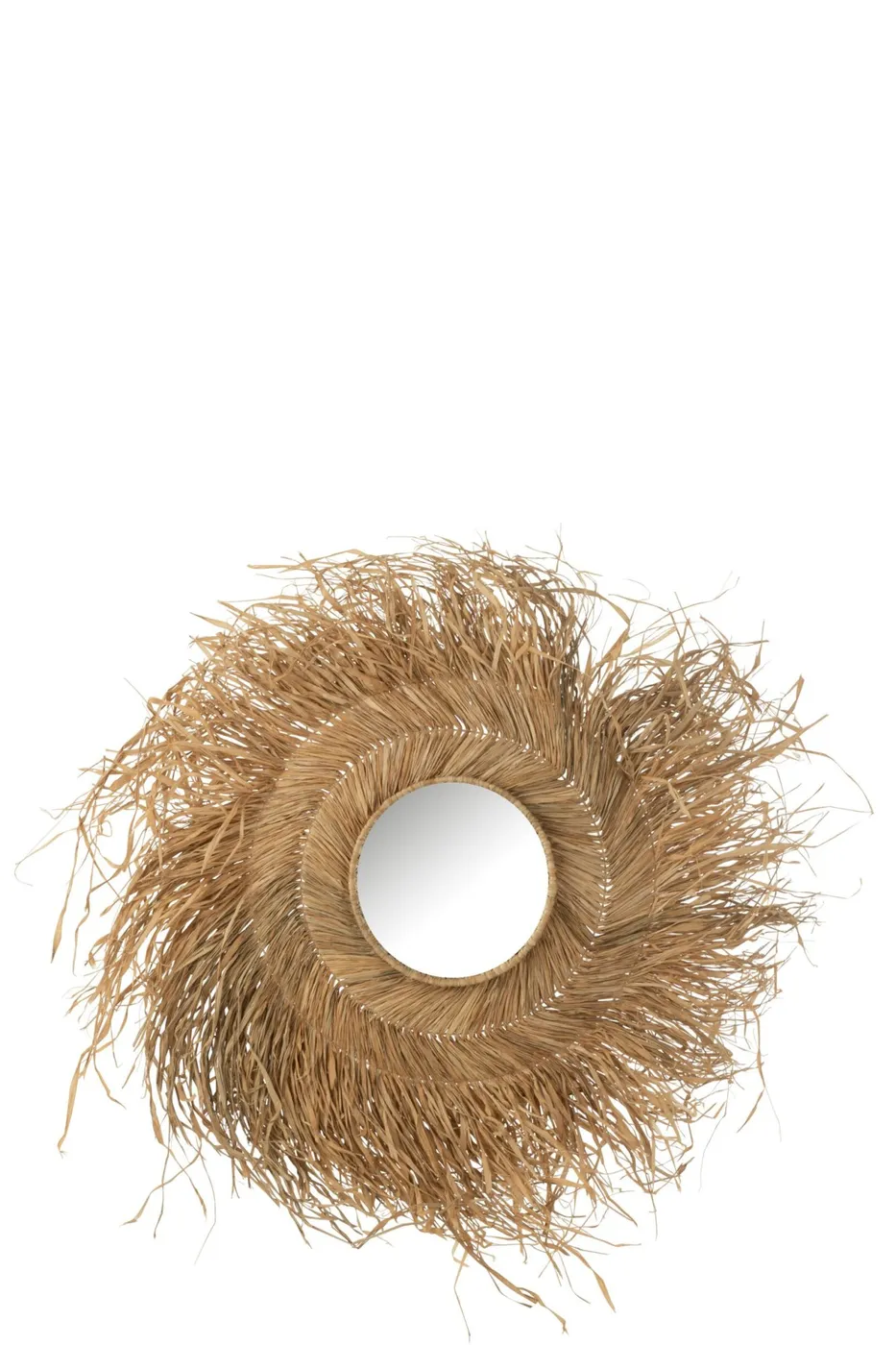 Ronde spiegel naturel bies