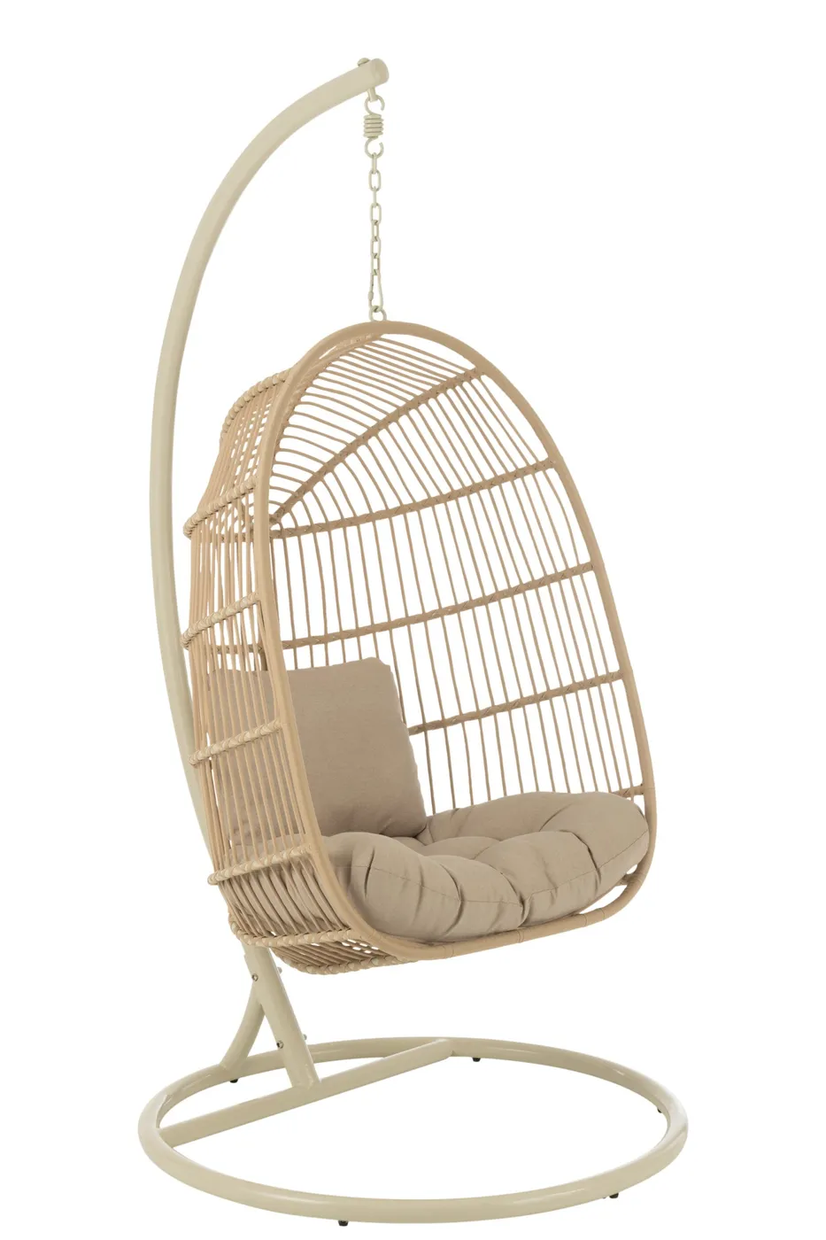 Hanging Egga steel rope chair