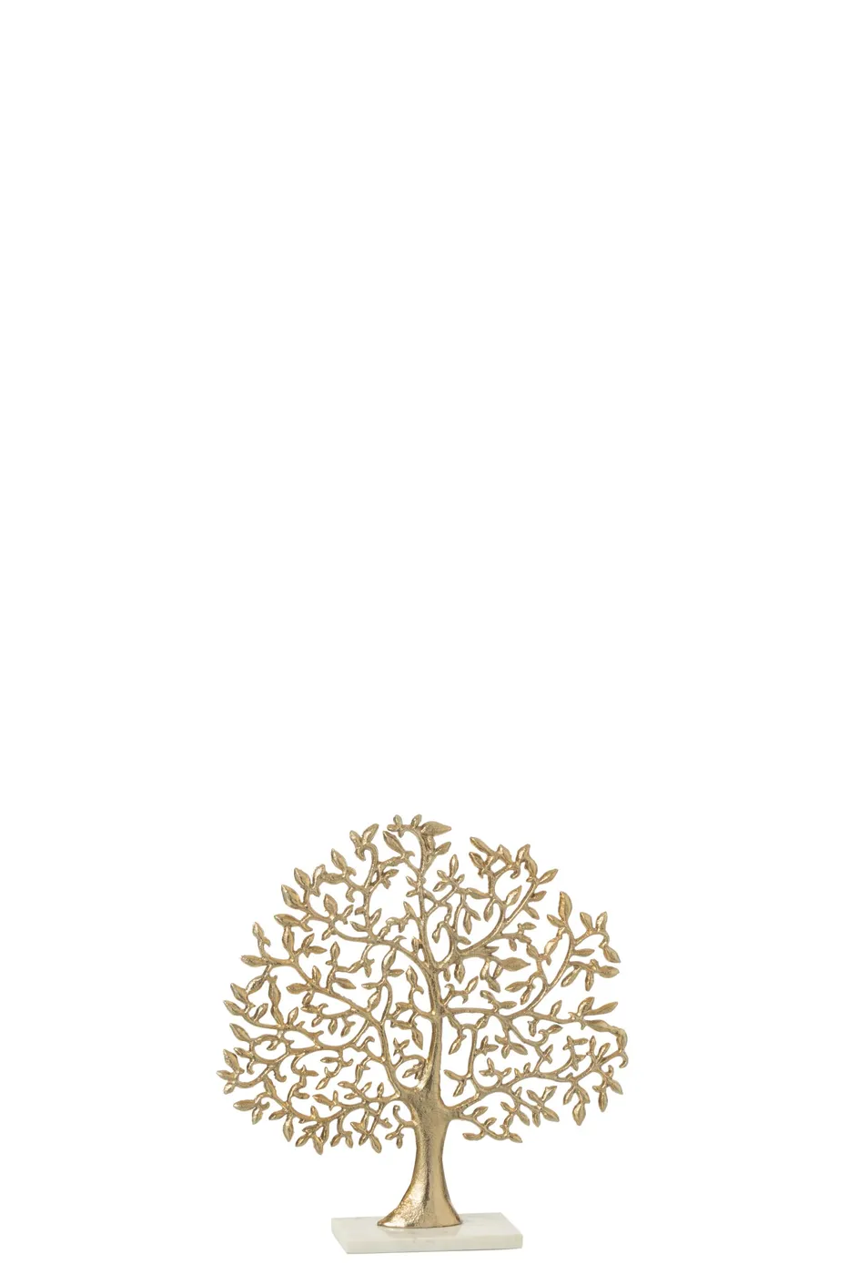 Tree leaf aluminium item – gold