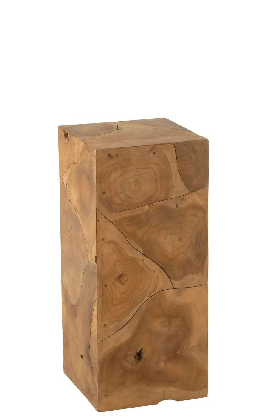 Puzzle natural teak pedestal
