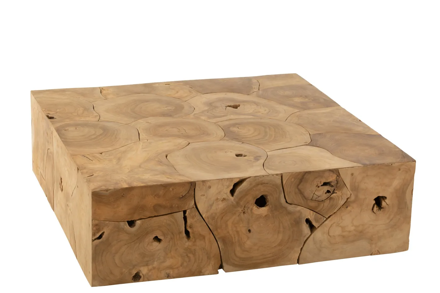 Salontafel Puzzle naturel teak