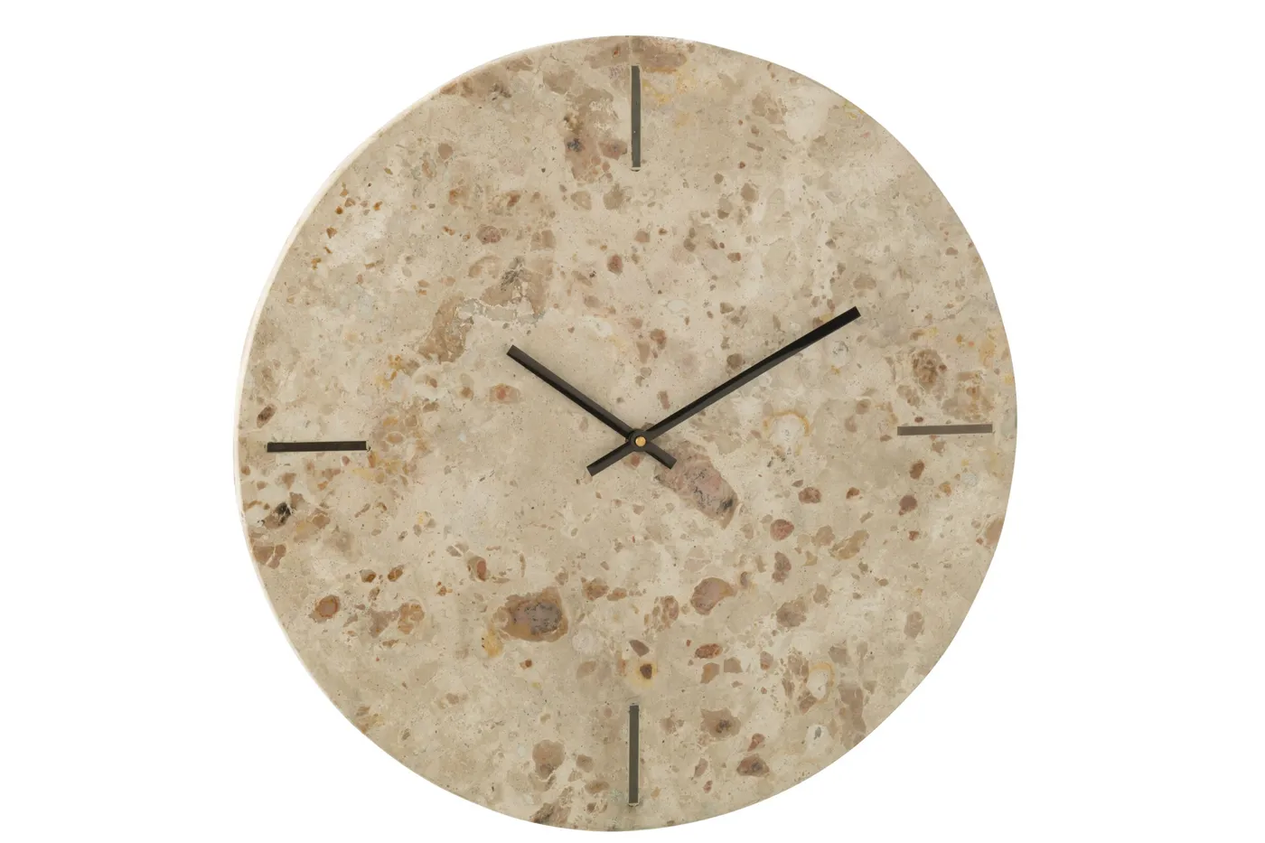 Round marble wall clock