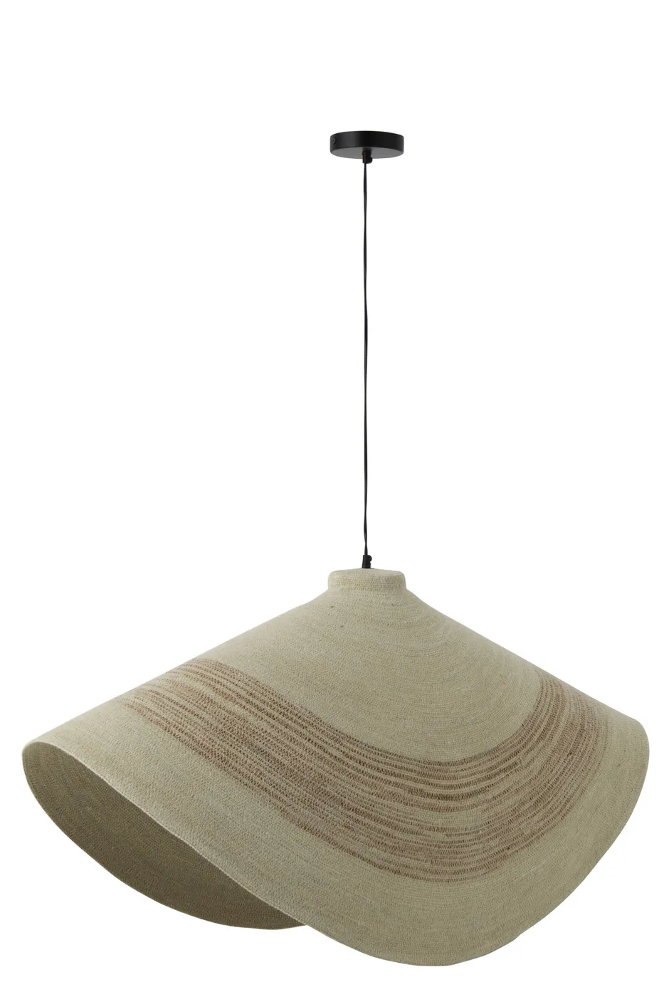 Sage green seagrass pendant light